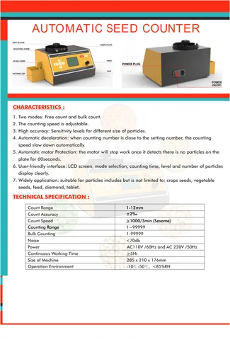 Digital Automatic Seed Counter