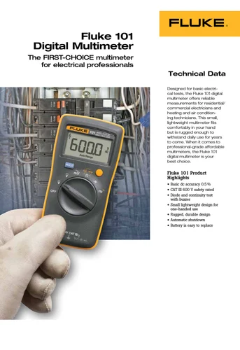 Fluke 101 Digital Multimeter
